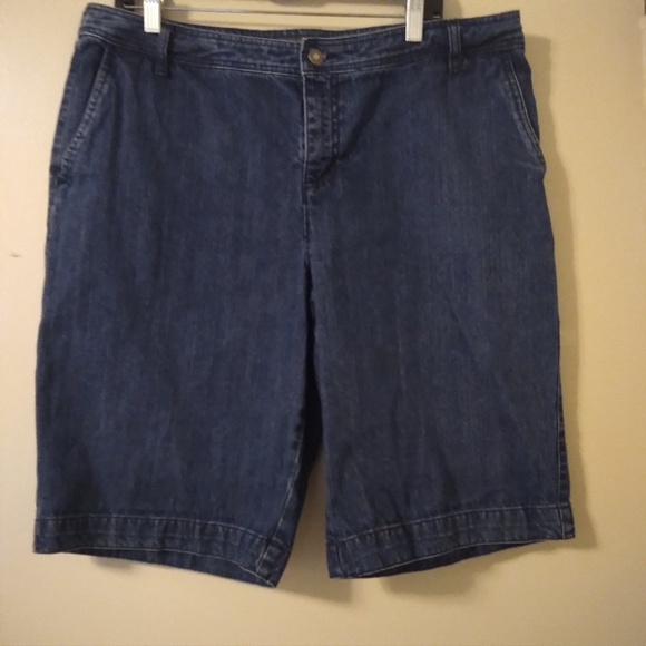 Vintage 90's Liz Claiborne Audra Plus Size Denim Bermuda Jean Shorts Siz… - Picture 4 of 13